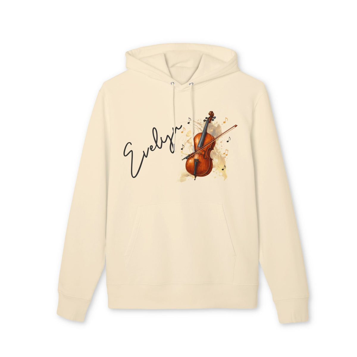 Personalized Cello With Name 100% Organic Cotton Hoodie