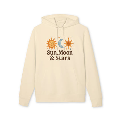 Sun Moon and Stars Hoodie Organic 100% Cotton Waldorf