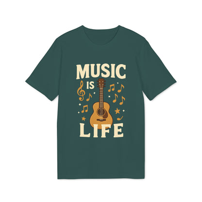 Music is Life Organic Cotton T-Shirt 100%
