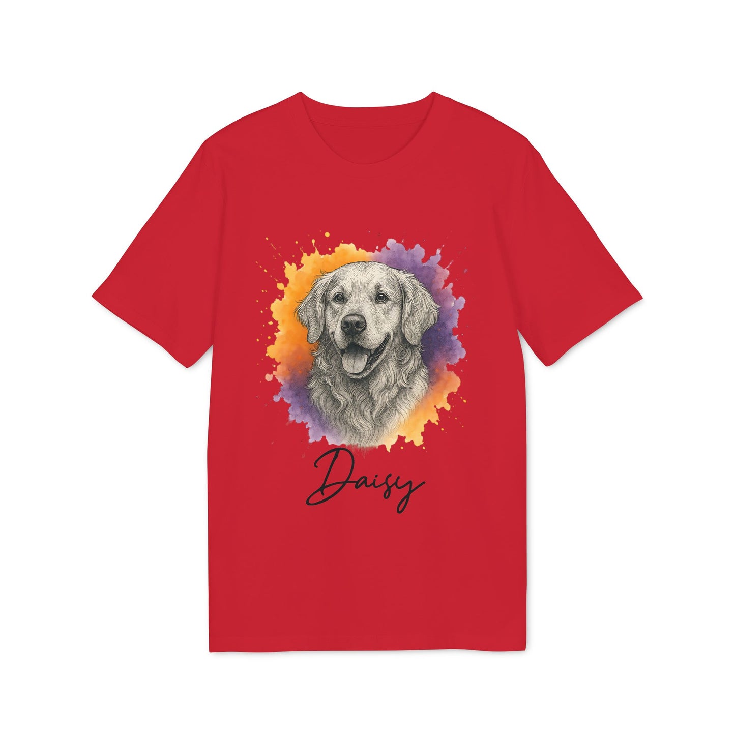 Golden Retriever 100% Organic Cotton T-Shirt Personalized