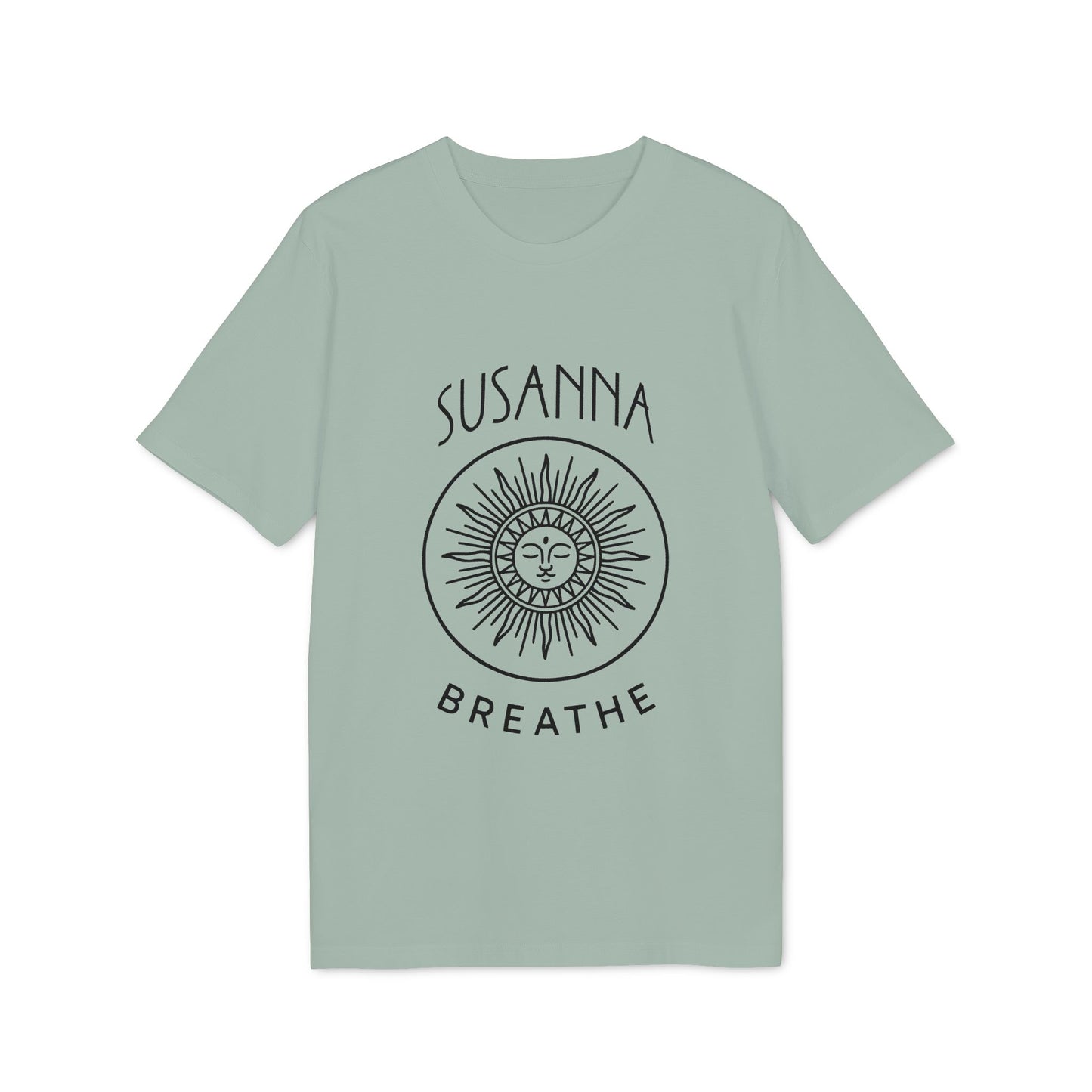Yoga Breathe Organic Cotton T-Shirt Femenine Elegant Personalized