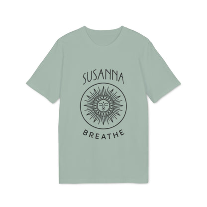 Yoga Breathe Organic Cotton T-Shirt Femenine Elegant Personalized