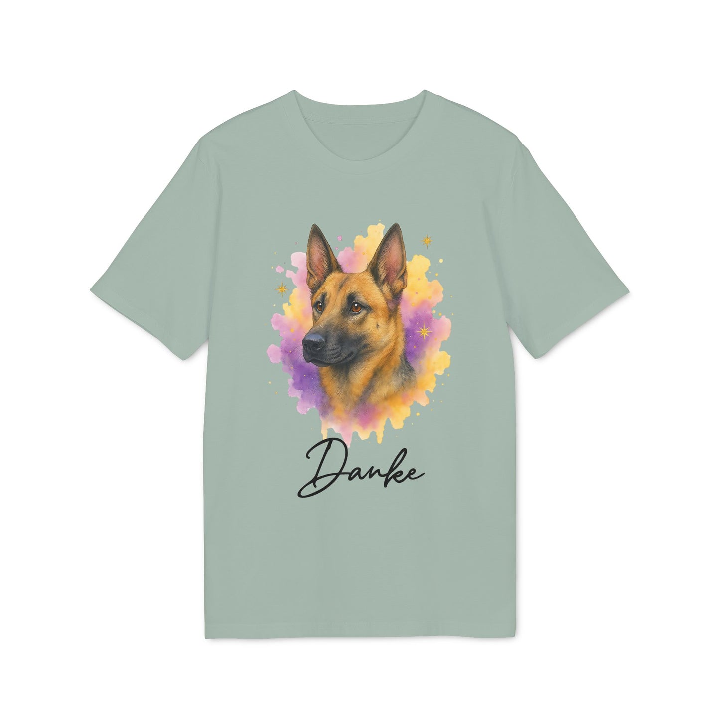Malinois T-shirt Organic Cotton 100%  Personalized Dog Tee