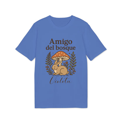 Amigo del Bosque Personalizado con Nombre 100% Algodon Organico Camiseta