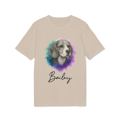 Beagle T-shirt Organic Cotton 100% Personalized Dog Tee