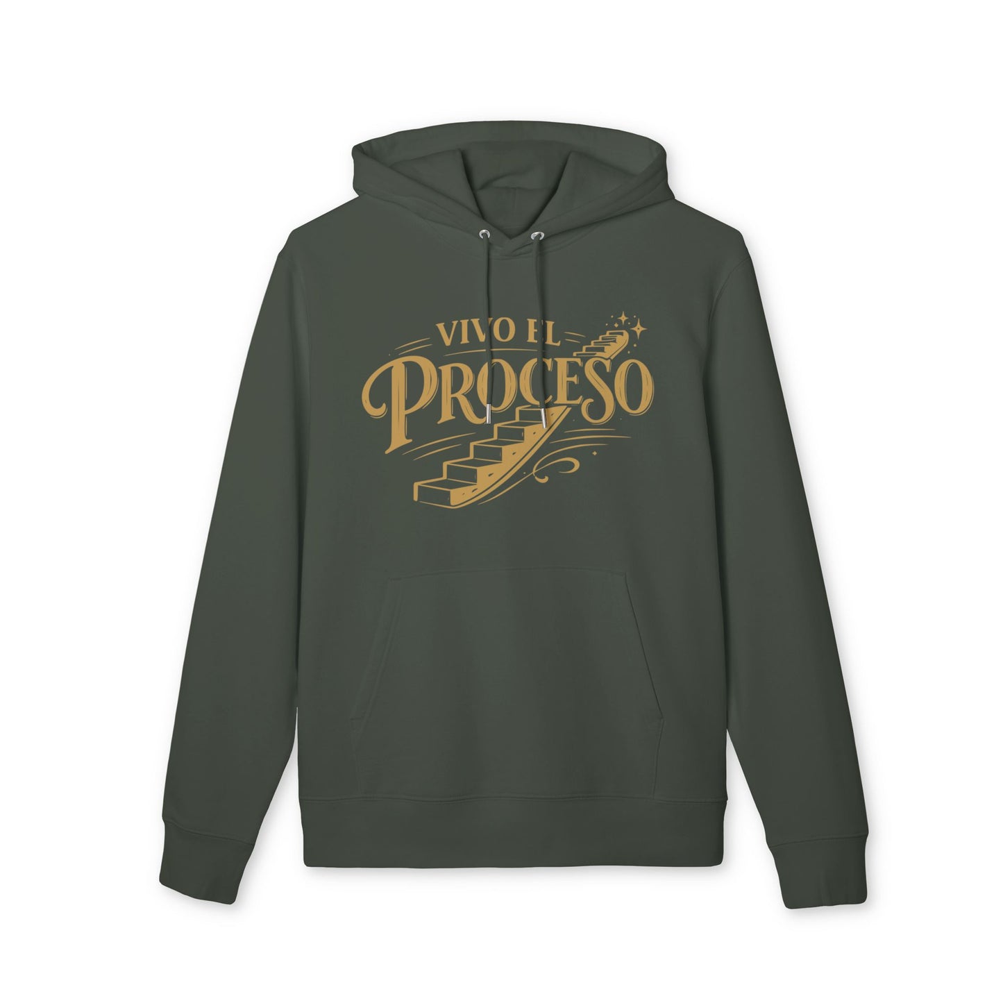 Vivo el Proceso Sudadera 100% Algodon Organica