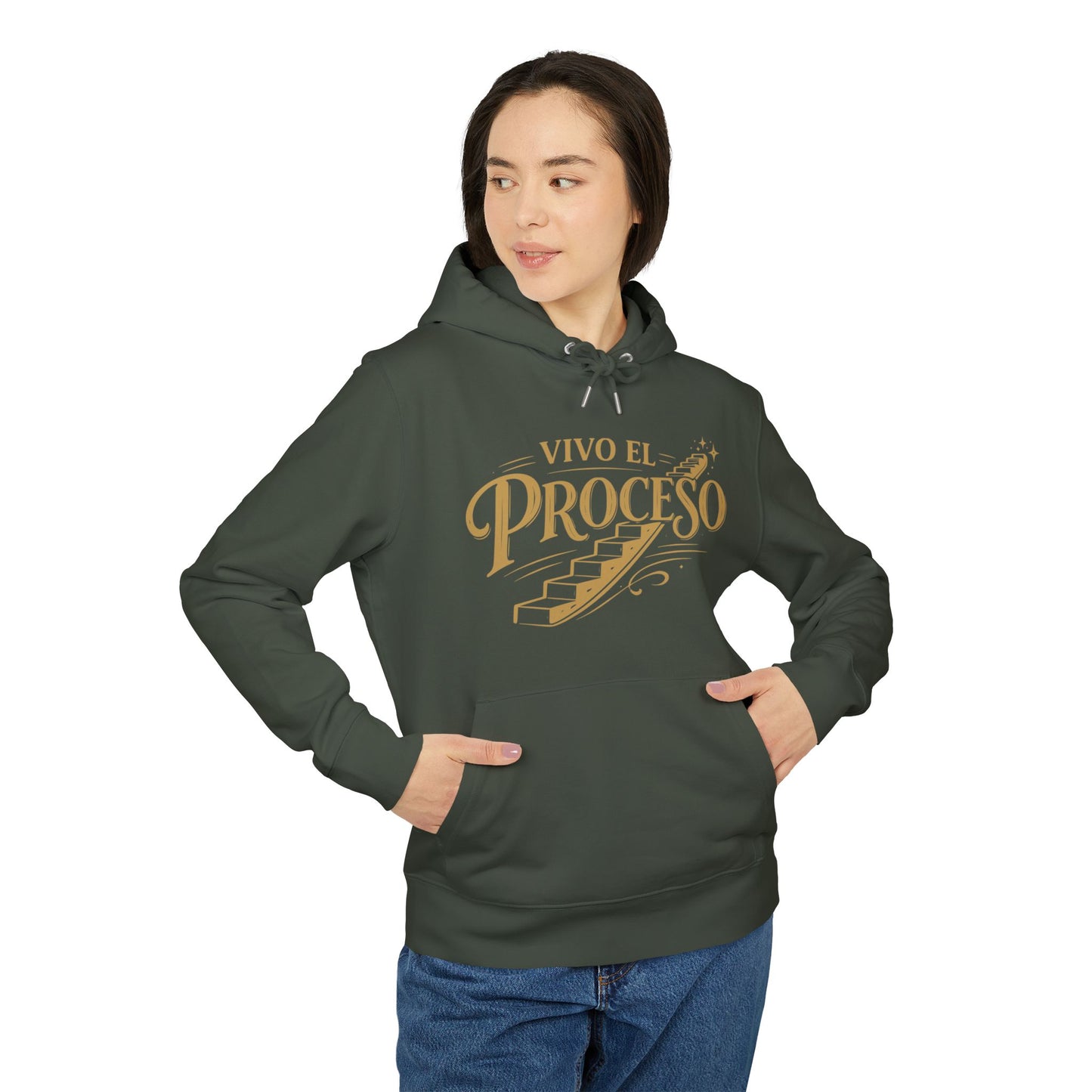 Vivo el Proceso Sudadera 100% Algodon Organica