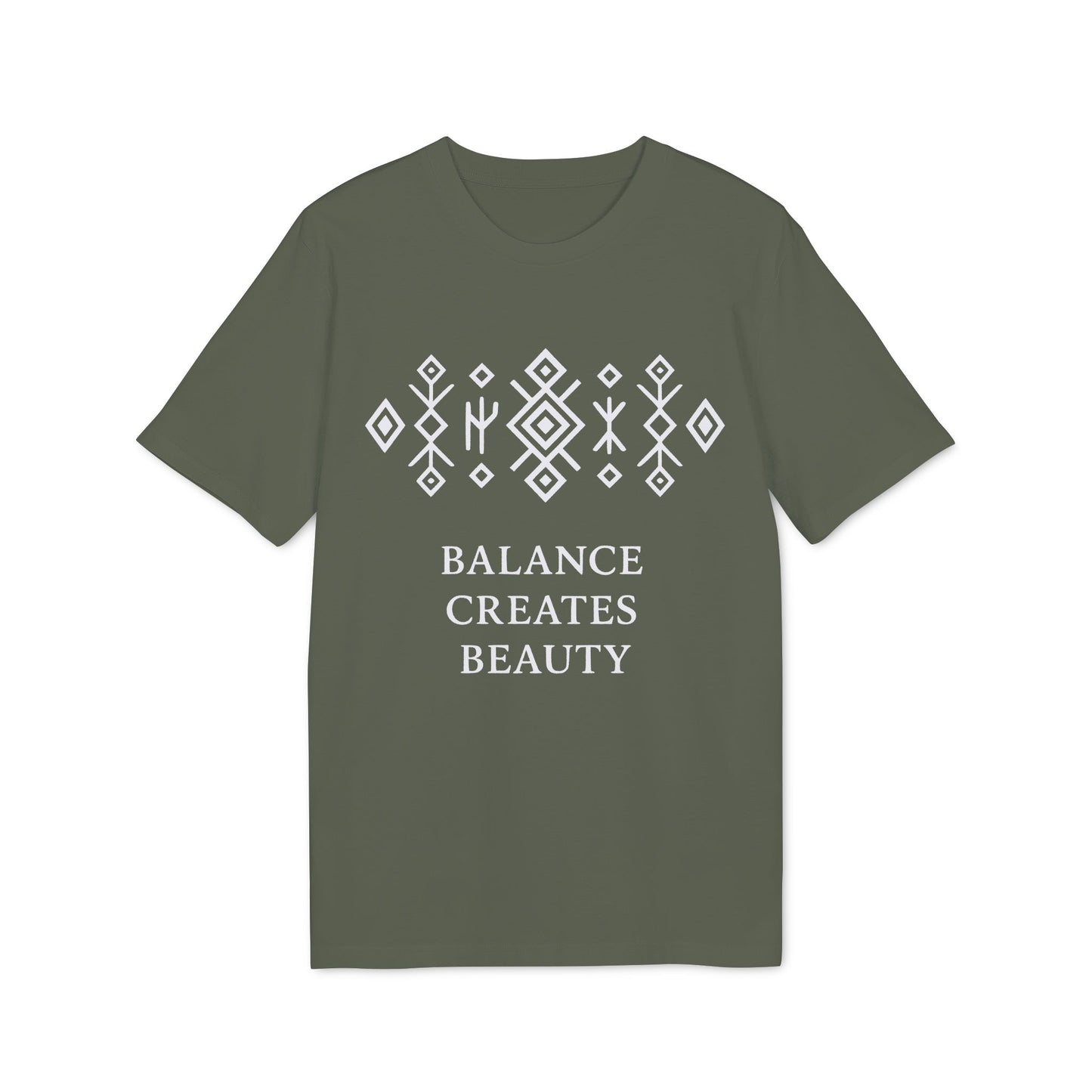 Balance Creates Beauty Organic Cotton T-Shirt Eco Mystic Origin