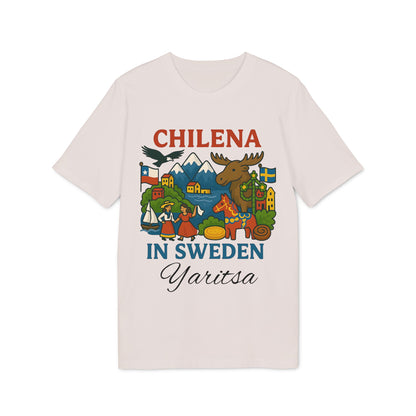 Chilena in Sweden 100% Organic Cotton T-Shirt Personalized with Name