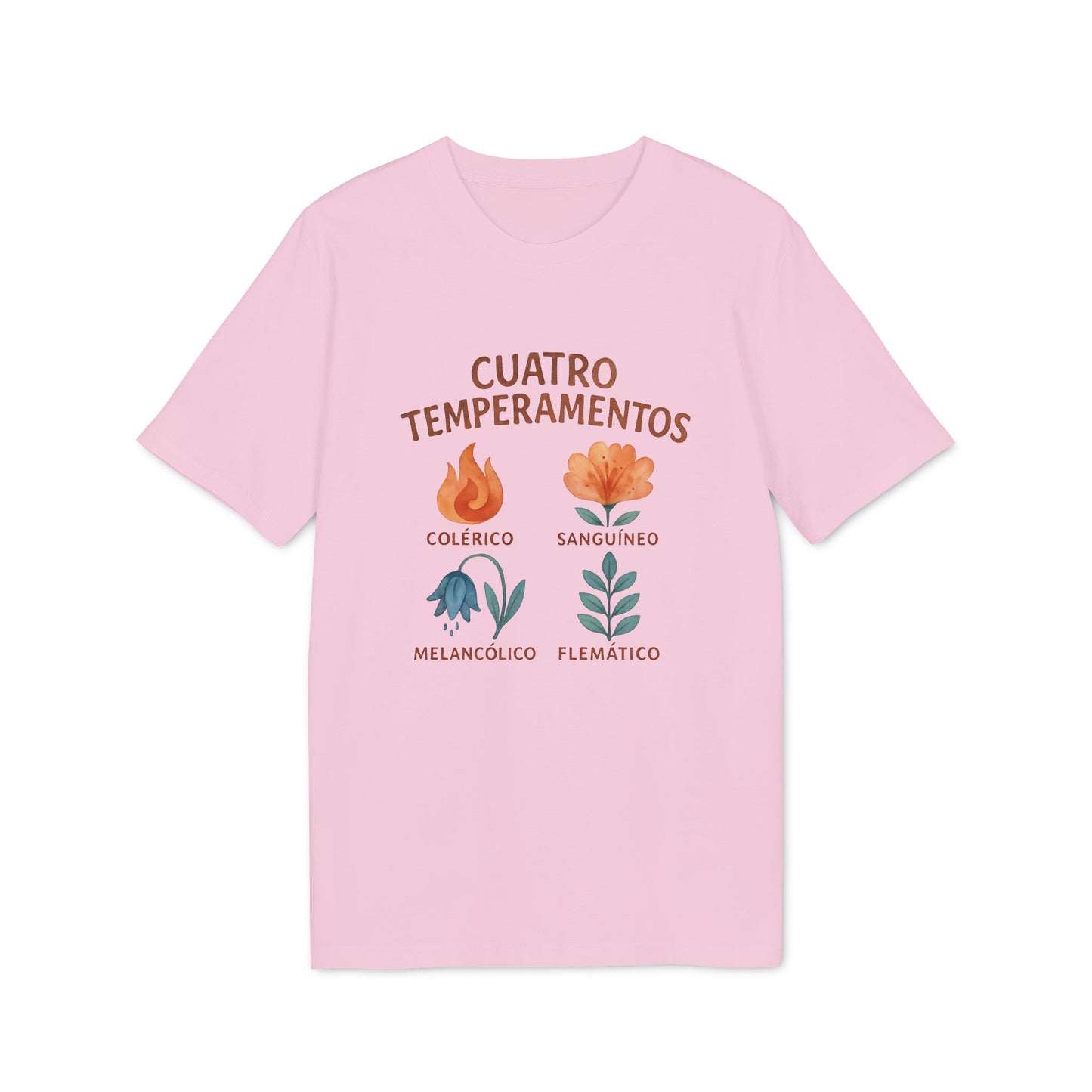 Cuatro Temperamentos Camiseta Waldorf 100% Algodon Organico