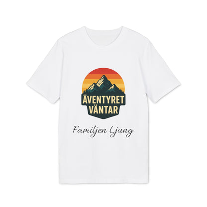 Äventyret Börjar Personlig Ekologisk T-shirt Bomull för Familjer på Äventyr