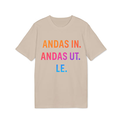 Andas In Andas Ut Le Ekologisk T-shirt med Budskap