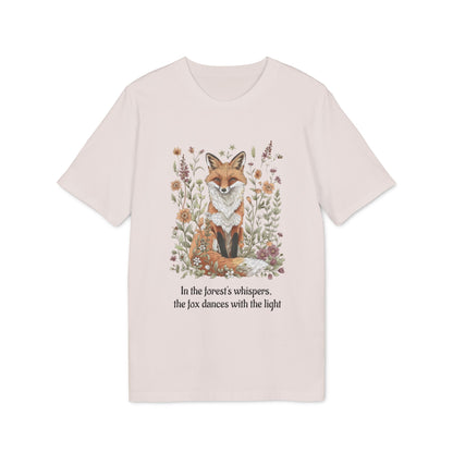 Fox Spirit Whisper 100% Organic Cotton T-Shirt for Nature Lovers and Free Souls