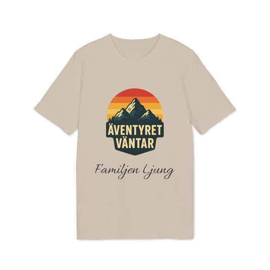 Äventyret Börjar Personlig Ekologisk T-shirt Bomull för Familjer på Äventyr
