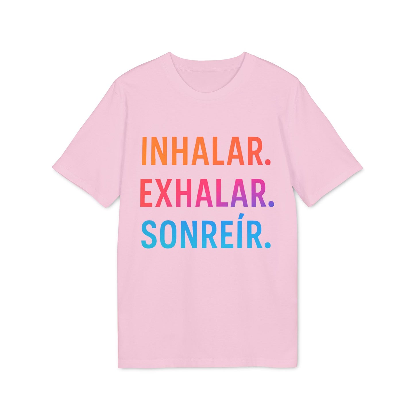 Inhalar Exhalar Sonreír Camiseta Sostenible para Vivir Lento