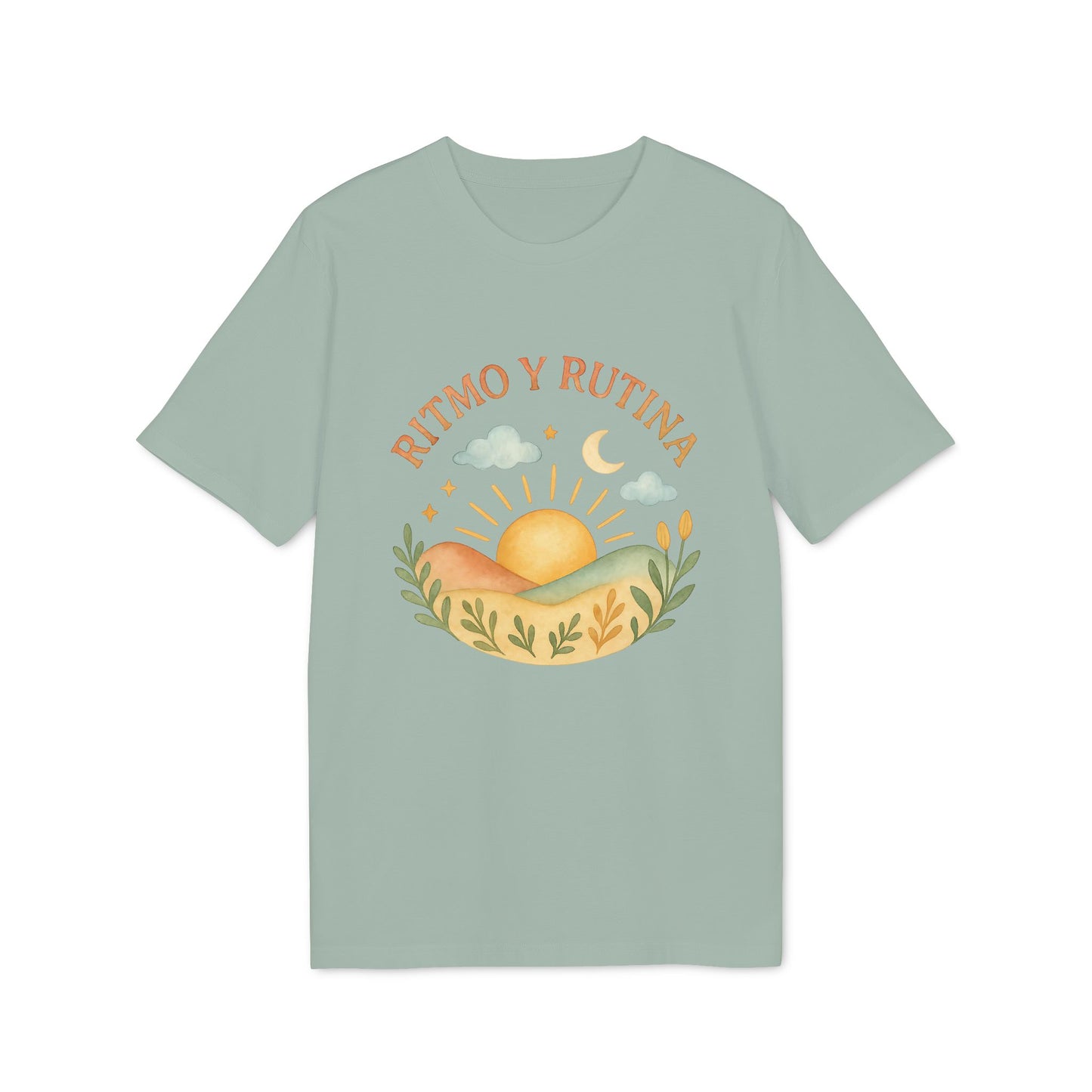 Ritmo y Rutina Camiseta 100% Organica Algodon