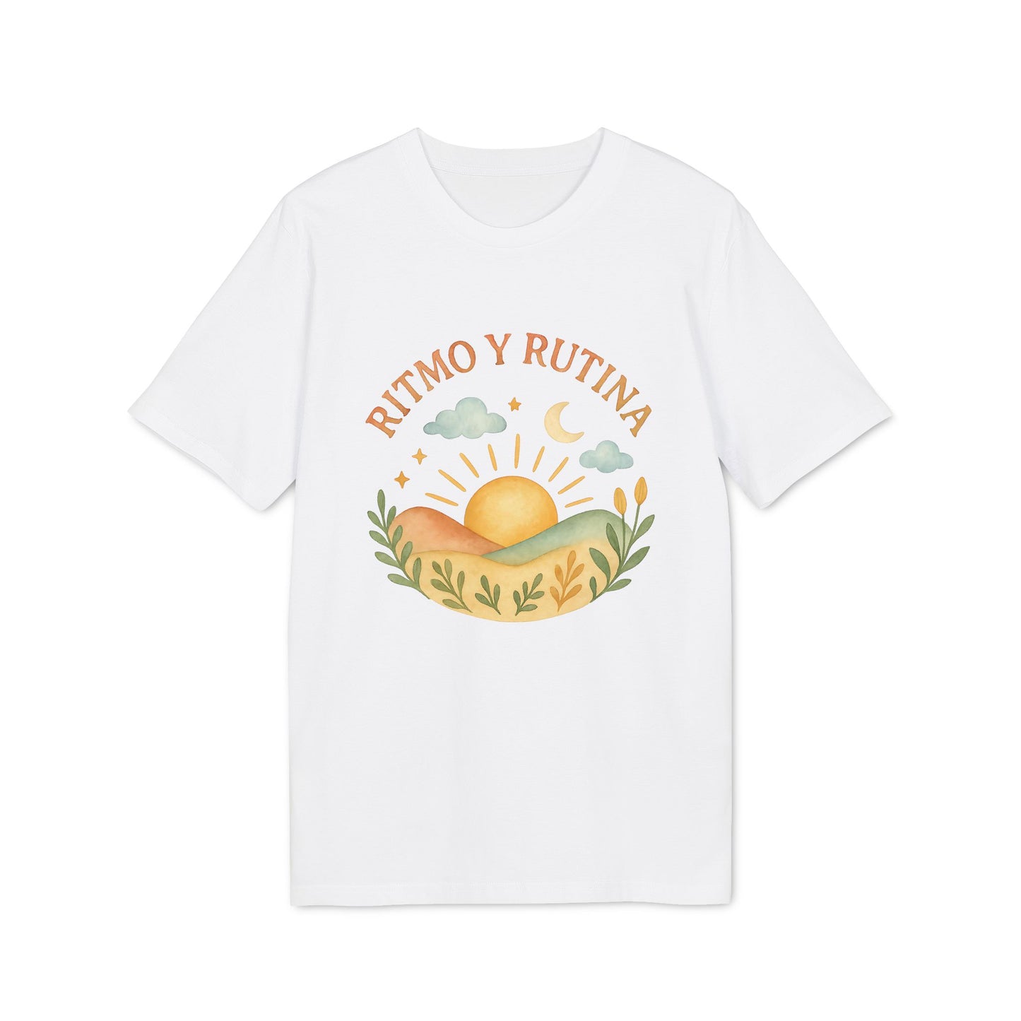 Ritmo y Rutina Camiseta 100% Organica Algodon