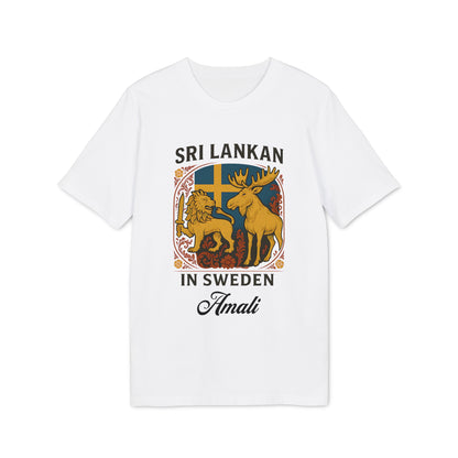 Sri Lankan in Sweden Organic T-shirt 100% Cotton Personalized