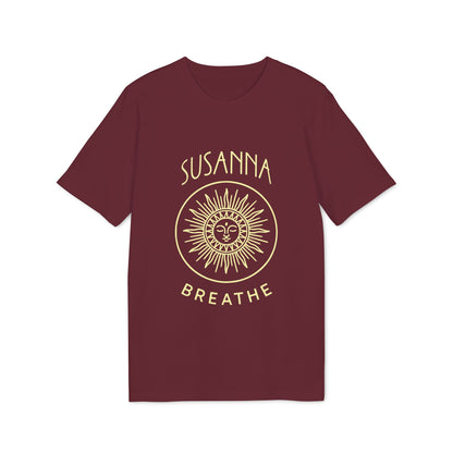 Yoga Breathe Organic Cotton T-Shirt Femenine Elegant Personalized