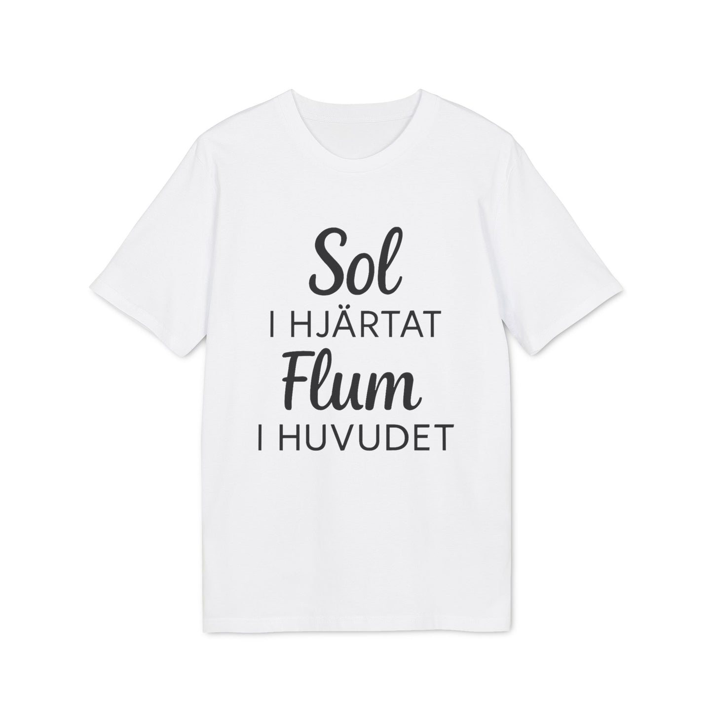 Ekologisk T-shirt Sol i Hjärtat Flum i Huvudet