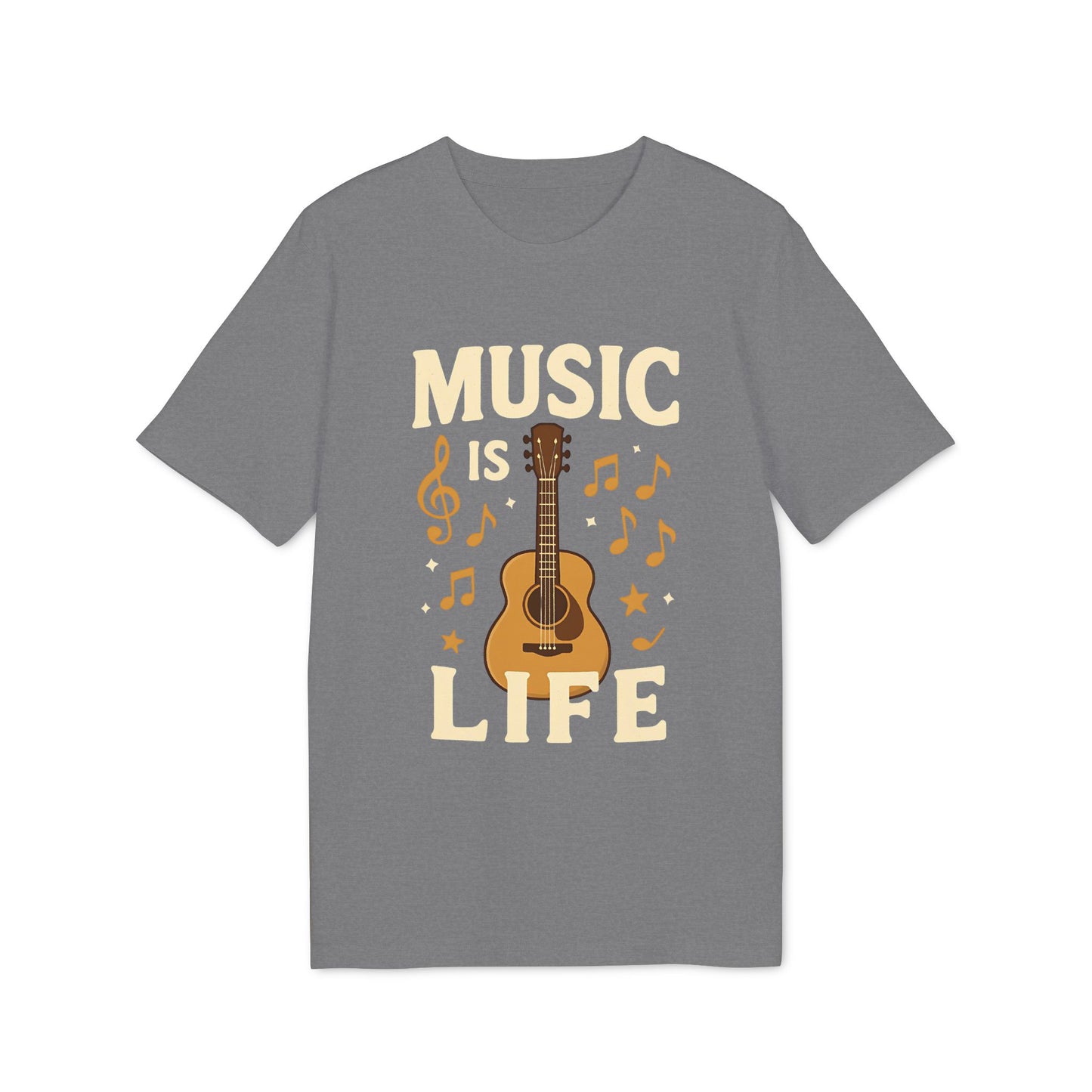 Music is Life Organic Cotton T-Shirt 100%