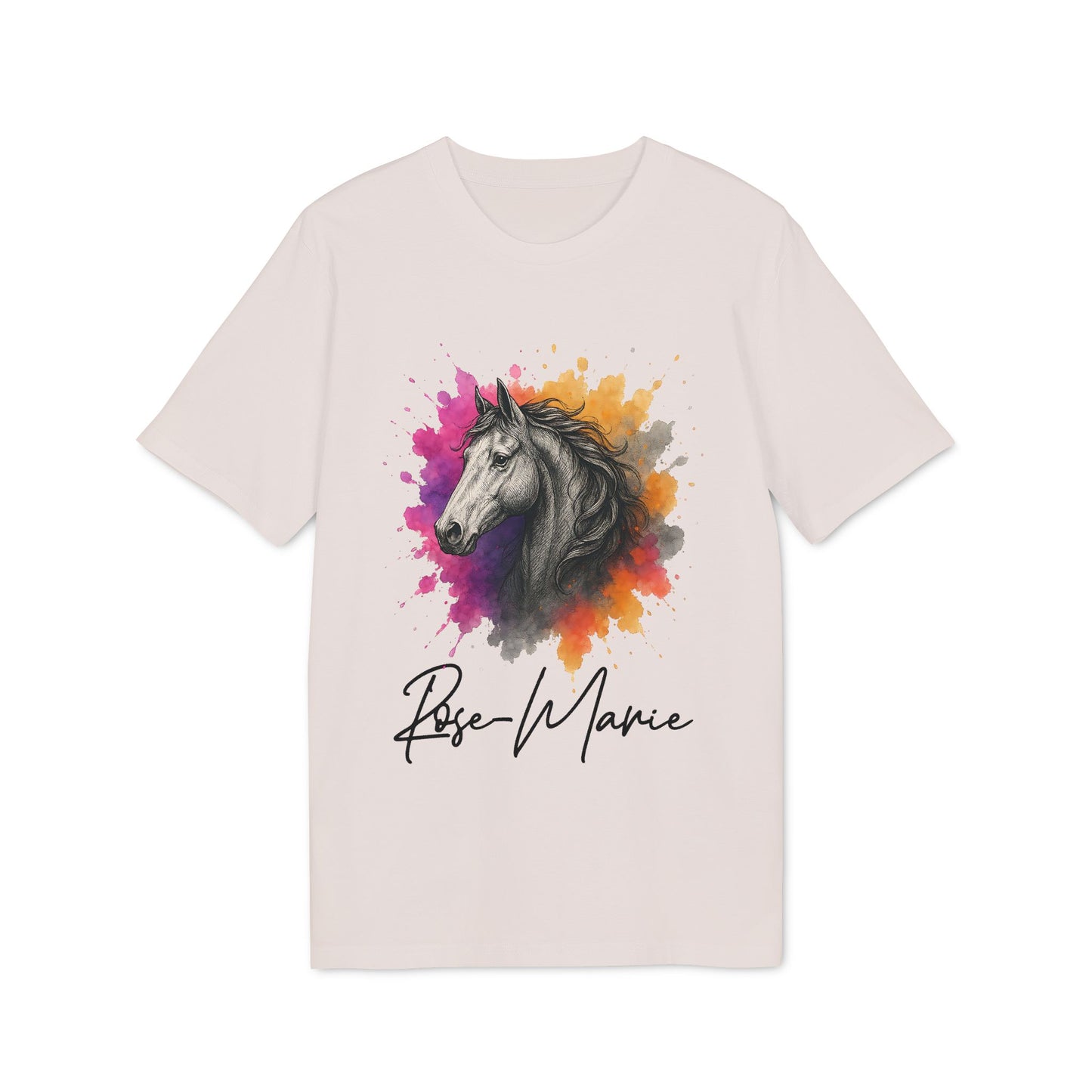 Horse Lover 100% Organic Cotton T-Shirt Personalized For Her