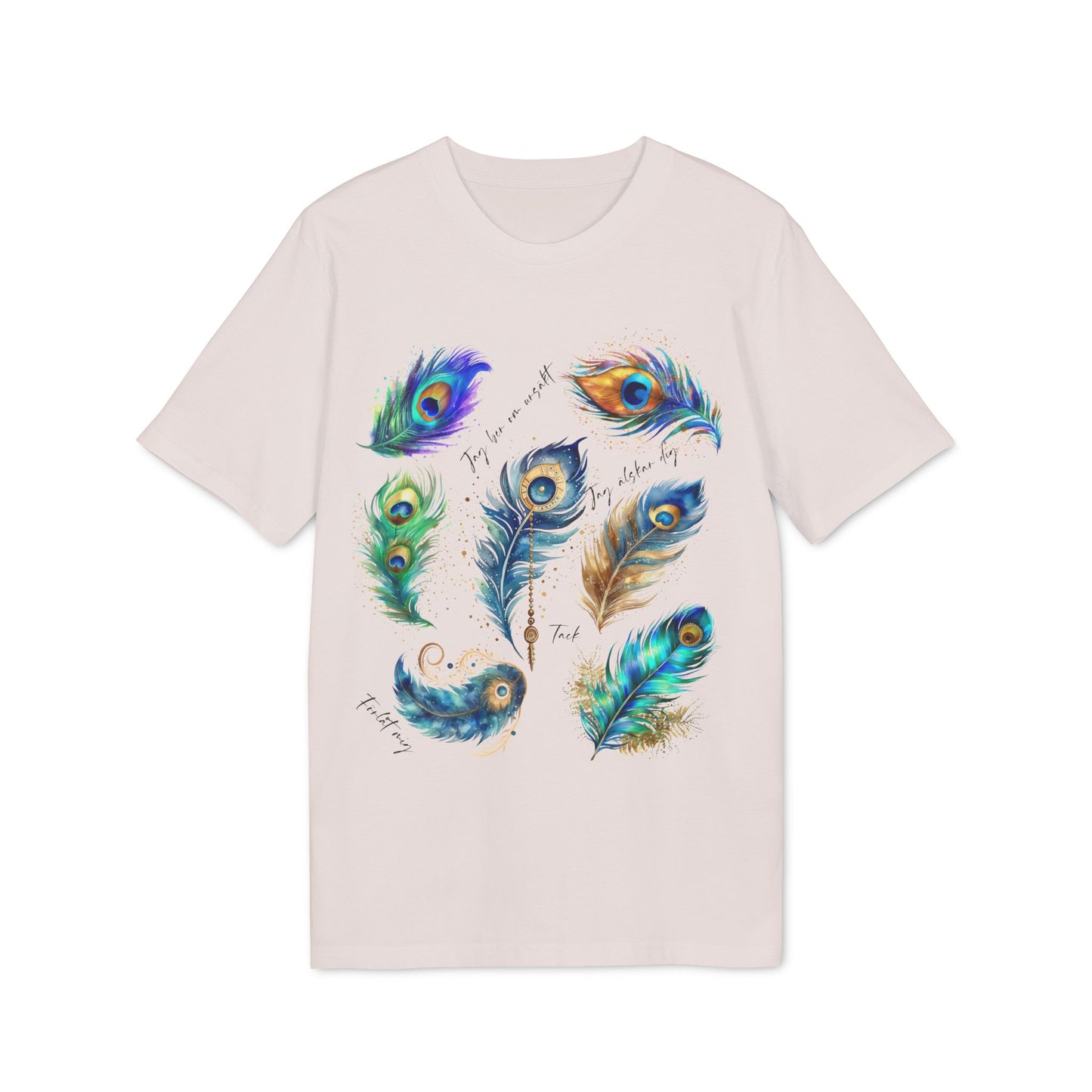 Påfågel Hooponopono Ekologisk Bomull T-Shirt
