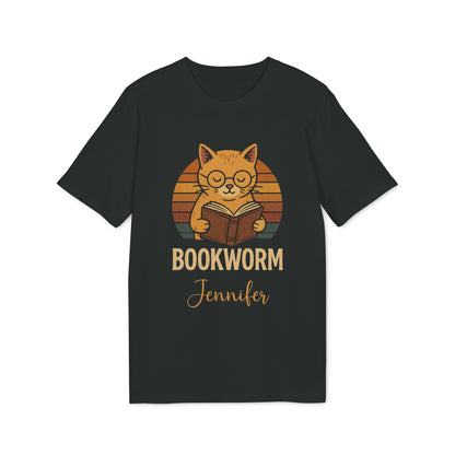 Bookworm Organic Cotton T-Shirt Femenine Personalized