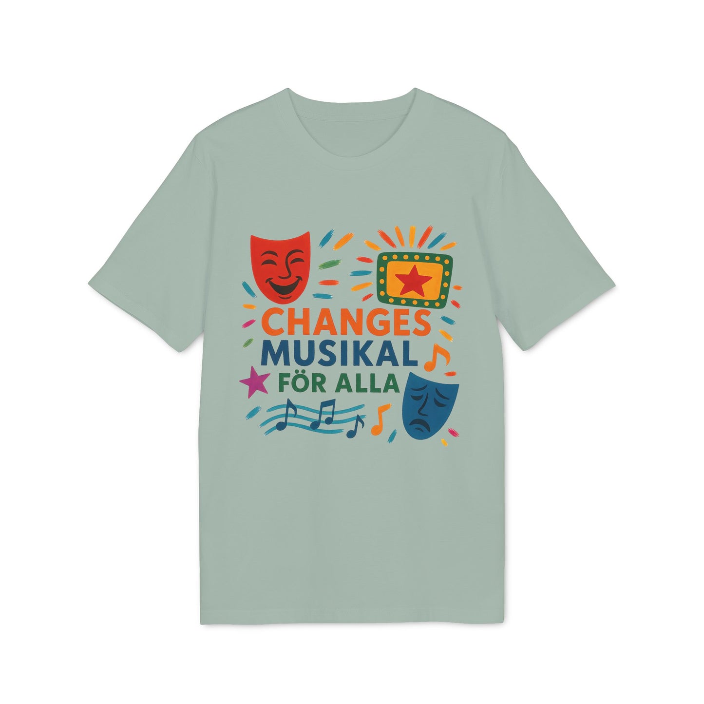 Changes Musikal T-shirt För Alla som Älskar Musikal 100% Ekologisk Bomull