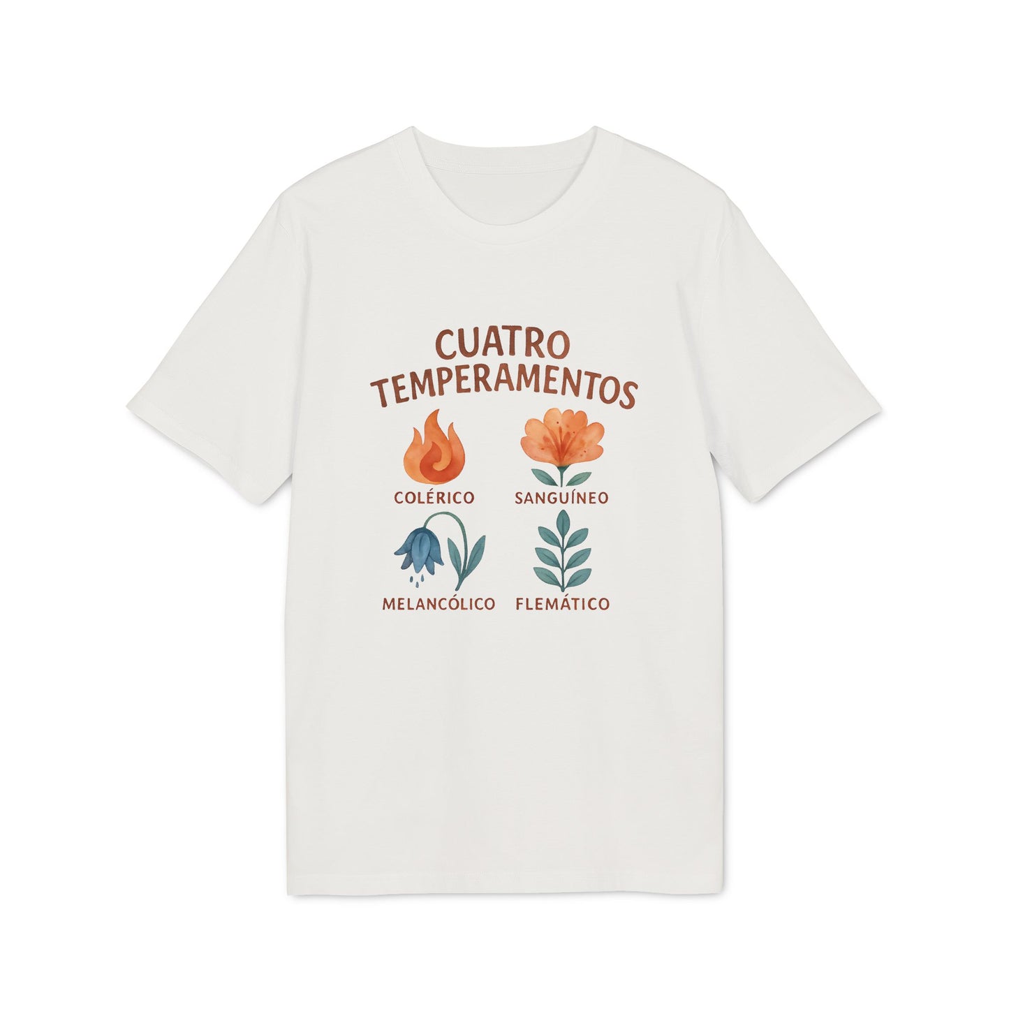 Cuatro Temperamentos Camiseta Waldorf 100% Algodon Organico