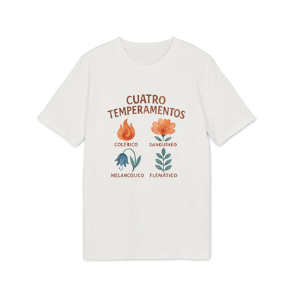 Cuatro Temperamentos Camiseta Waldorf 100% Algodon Organico