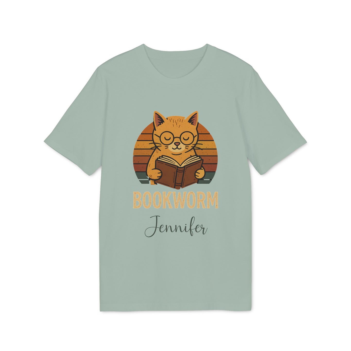 Bookworm Organic Cotton T-Shirt Femenine Personalized