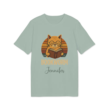 Bookworm Organic Cotton T-Shirt Femenine Personalized