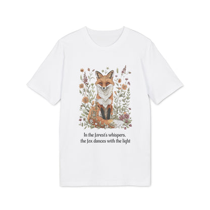 Fox Spirit Whisper 100% Organic Cotton T-Shirt for Nature Lovers and Free Souls