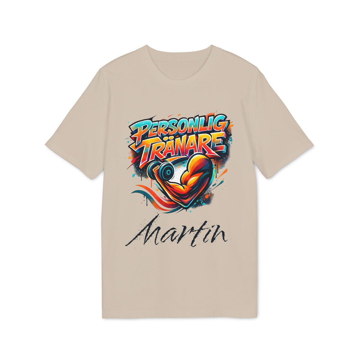 Personal Trainer Personalized Swedish 100% Organic Cotton T-Shirt