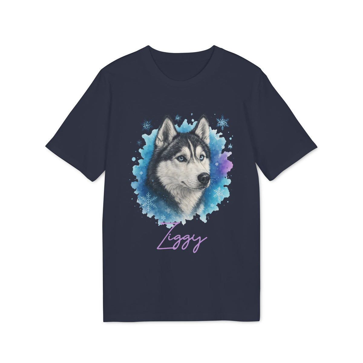 Siberian Husky T-shirt Organic Cotton 100%  Personalized