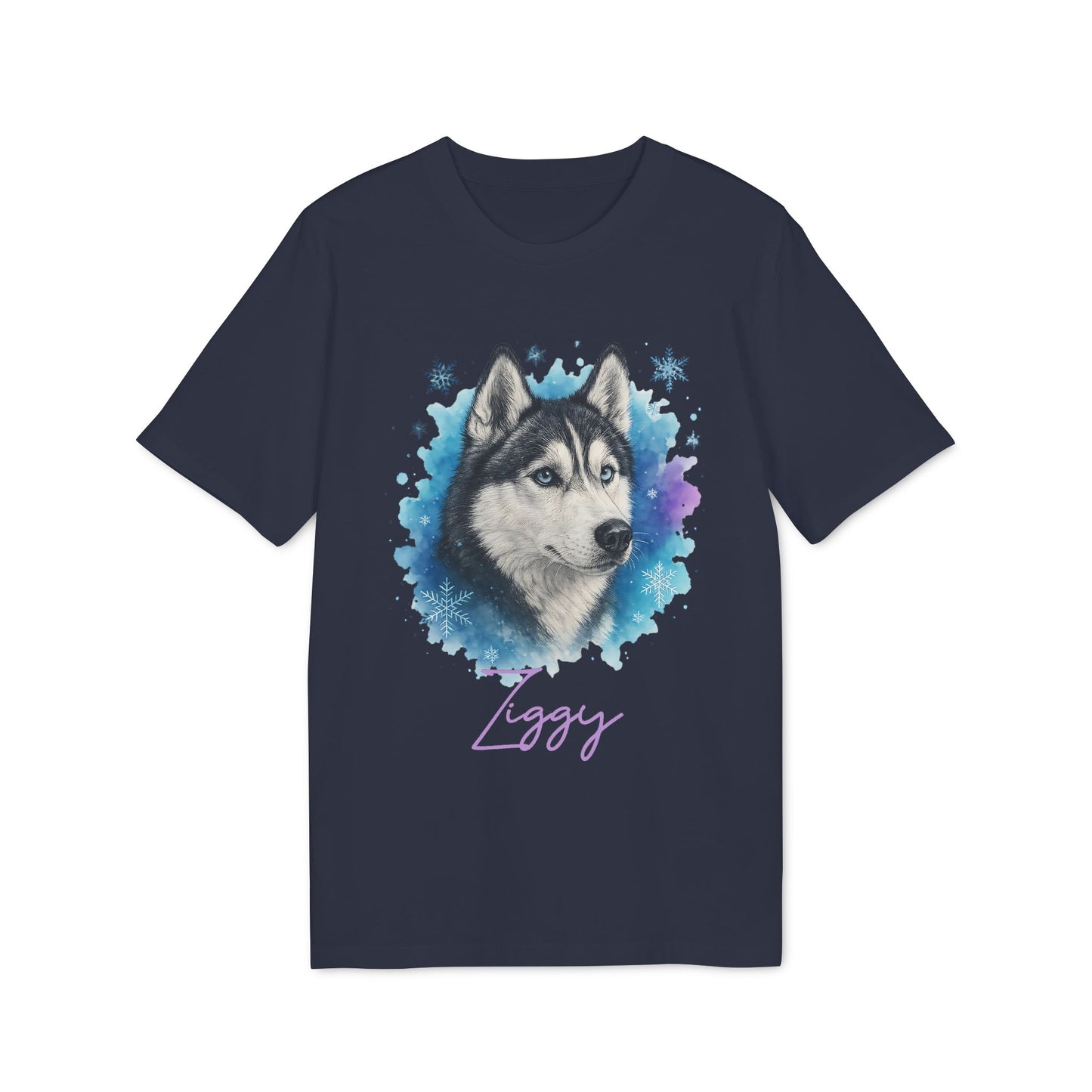 Siberian Husky T-shirt Organic Cotton 100%  Personalized