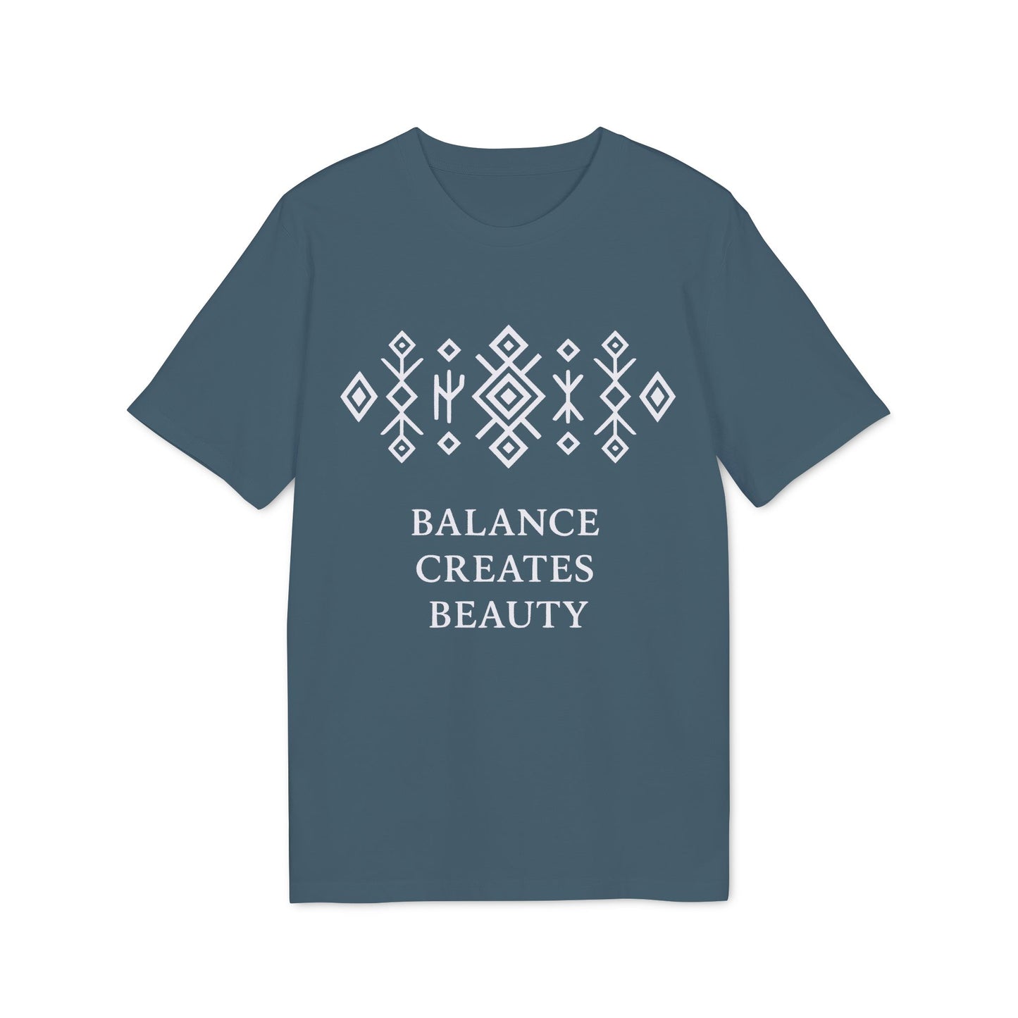 Balance Creates Beauty Organic Cotton T-Shirt Eco Mystic Origin