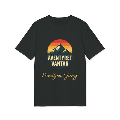 Äventyret Börjar Personlig Ekologisk T-shirt Bomull för Familjer på Äventyr