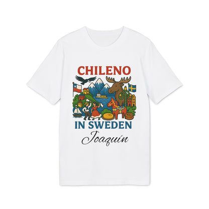 Chileno in Sweden 100% Organic Cotton T-Shirt Personalized with Name