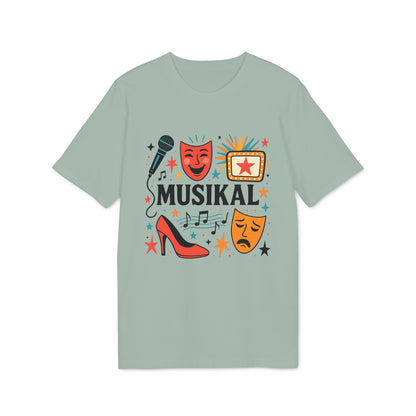 Musikal T-shirt För Alla som Älskar Musikal 100% Ekologisk Bomull
