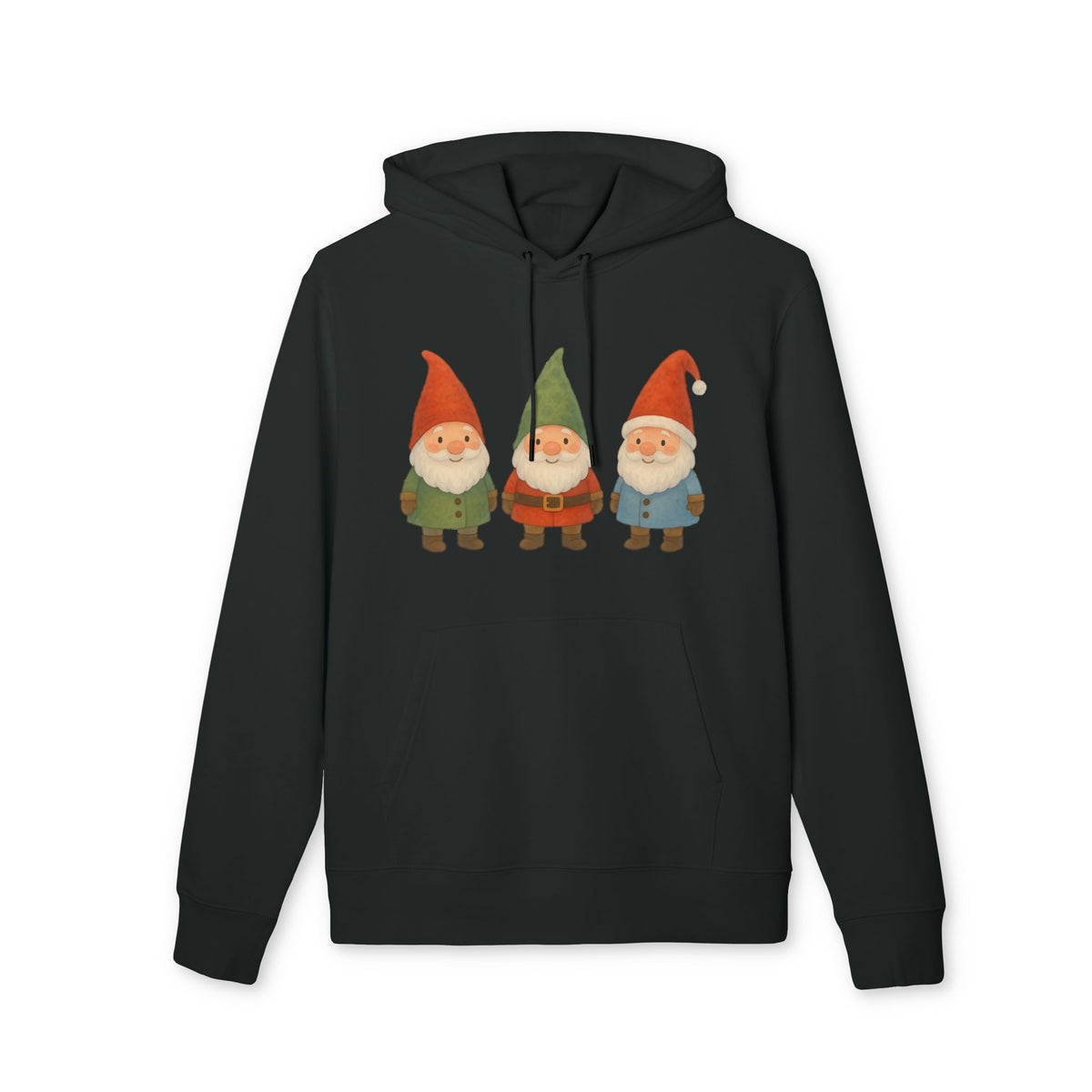 Three Little Gnomes Hoodie 100% Organic Cotton Christmas