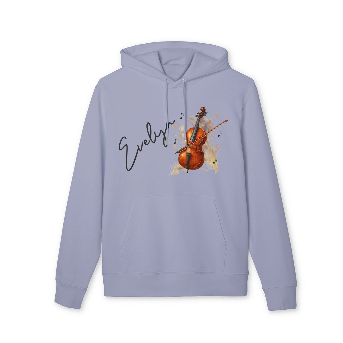 Personalized Cello Hoodie with Name 100% Organic Cotton