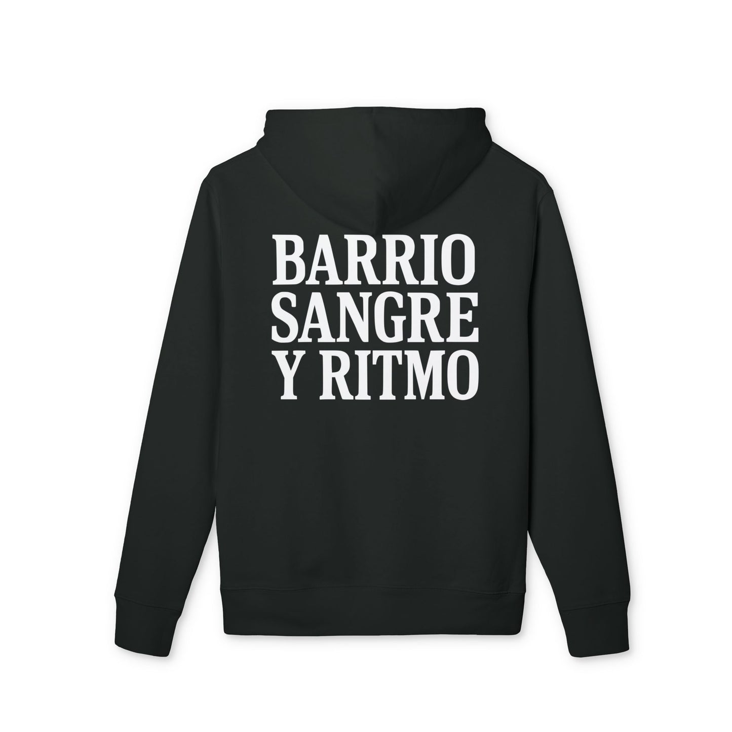 Barrio Sangre y Ritmo Hoodie Drix Collection 100% Organic Cotton