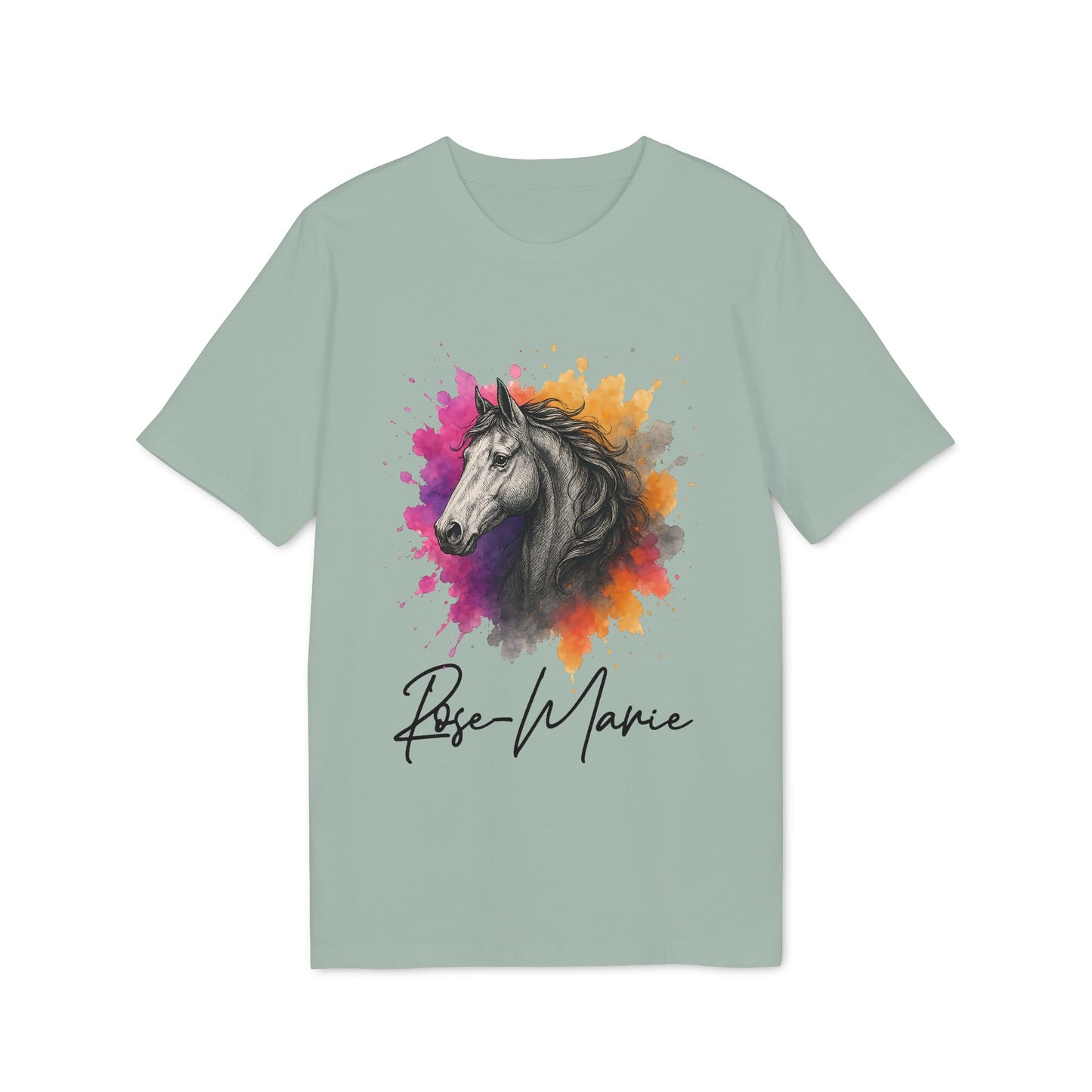 Horse Lover 100% Organic Cotton T-Shirt Personalized For Her