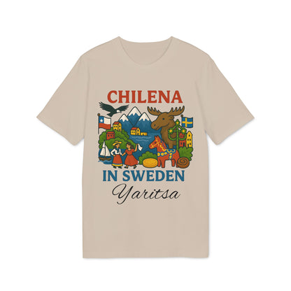 Chilena in Sweden 100% Organic Cotton T-Shirt Personalized with Name