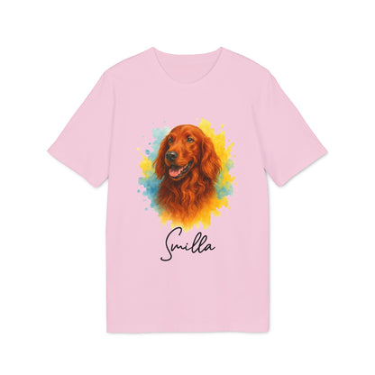 Irish Setter 100% Organic Cotton T-Shirt Personalized Dog Tee