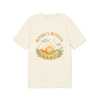 Ritmo y Rutina Camiseta 100% Organica Algodon