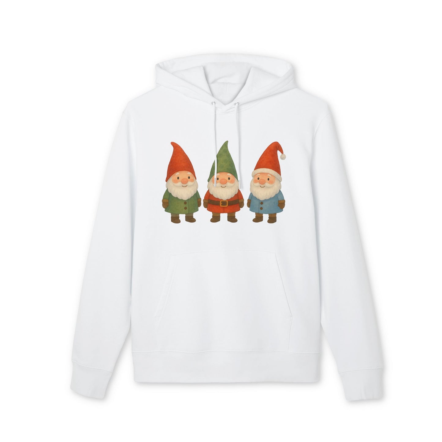Three Little Gnomes Hoodie 100% Organic Cotton Christmas