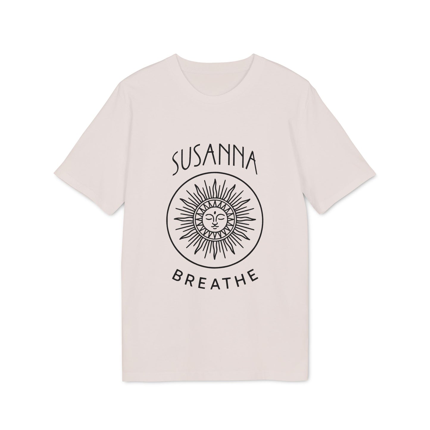 Yoga Breathe Organic Cotton T-Shirt Femenine Elegant Personalized